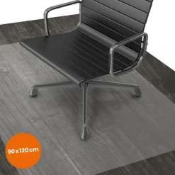 Vloerbescherming-Goliving Vloerbeschermer bureaustoel - 90x120cm - Bureaustoelmat
