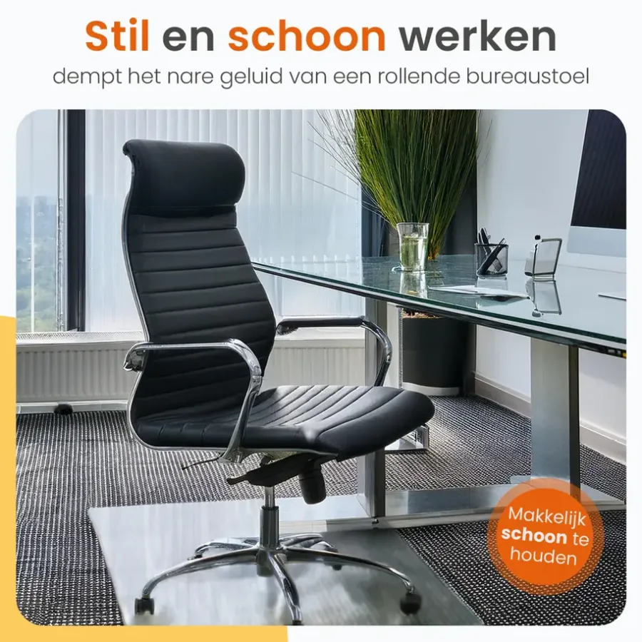 Vloerbescherming-Goliving Vloerbeschermer bureaustoel - 90x120cm - Bureaustoelmat