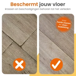 Vloerbescherming-Goliving Vloerbeschermer bureaustoel - 90x120cm - Bureaustoelmat
