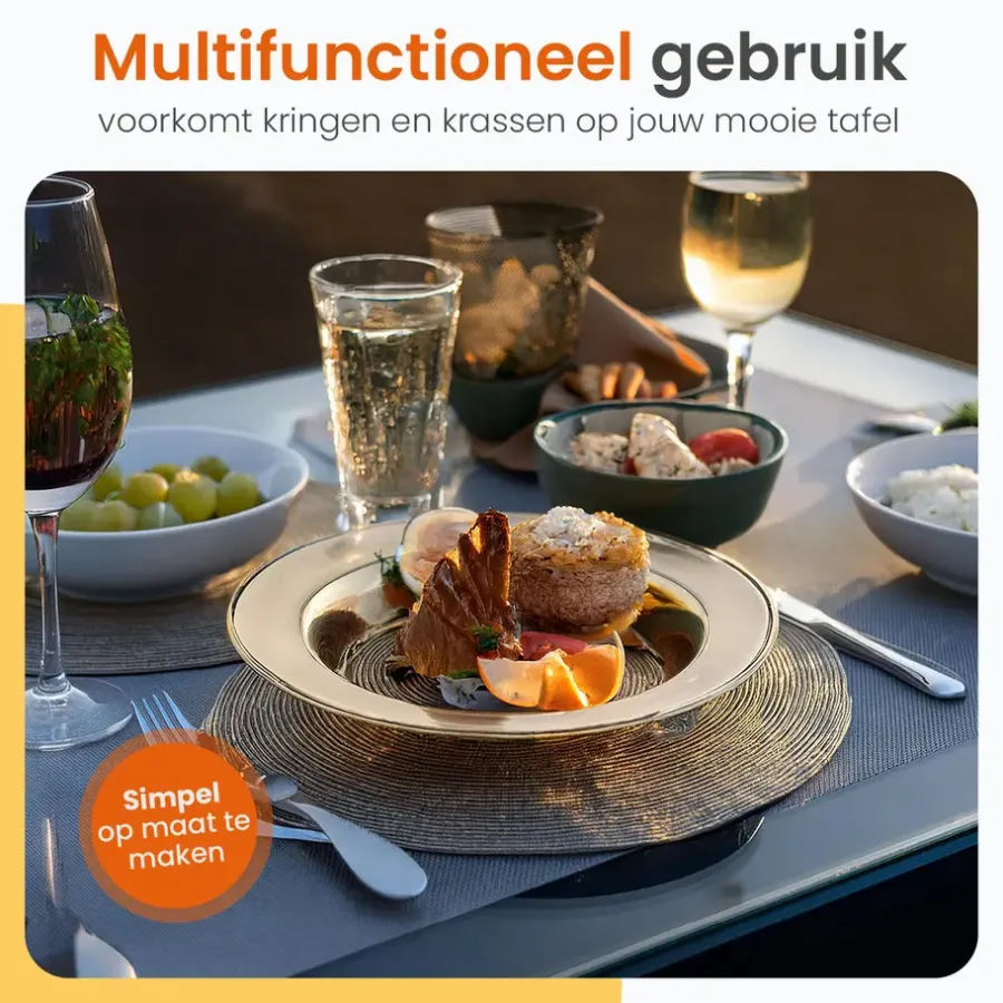 Vloerbescherming-Goliving Vloerbeschermer bureaustoel - 90x120cm - Bureaustoelmat