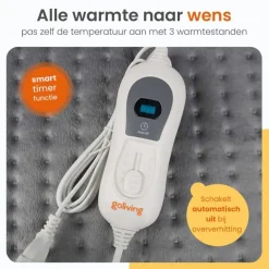 Warmtekussens-Goliving Warmtekussen - Warmte Kussen Voor Nek en Schouder - 3 Warmtestanden