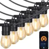Buitenverlichting|Lichtsnoeren-Gologi lichtsnoer buiten en binnen - Lichtslinger 15M - Tuinverlichting LED