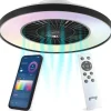 Plafondlampen-Gologi Plafondventilator met Verlichting - Ø60 cm - LED RGBW - 6 Standen