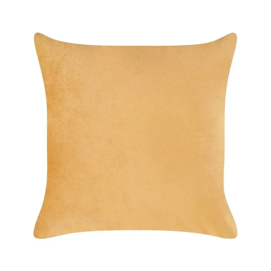 Loveseats-Beliani GONESSE - Chaise longue - Oranje - Fluweel