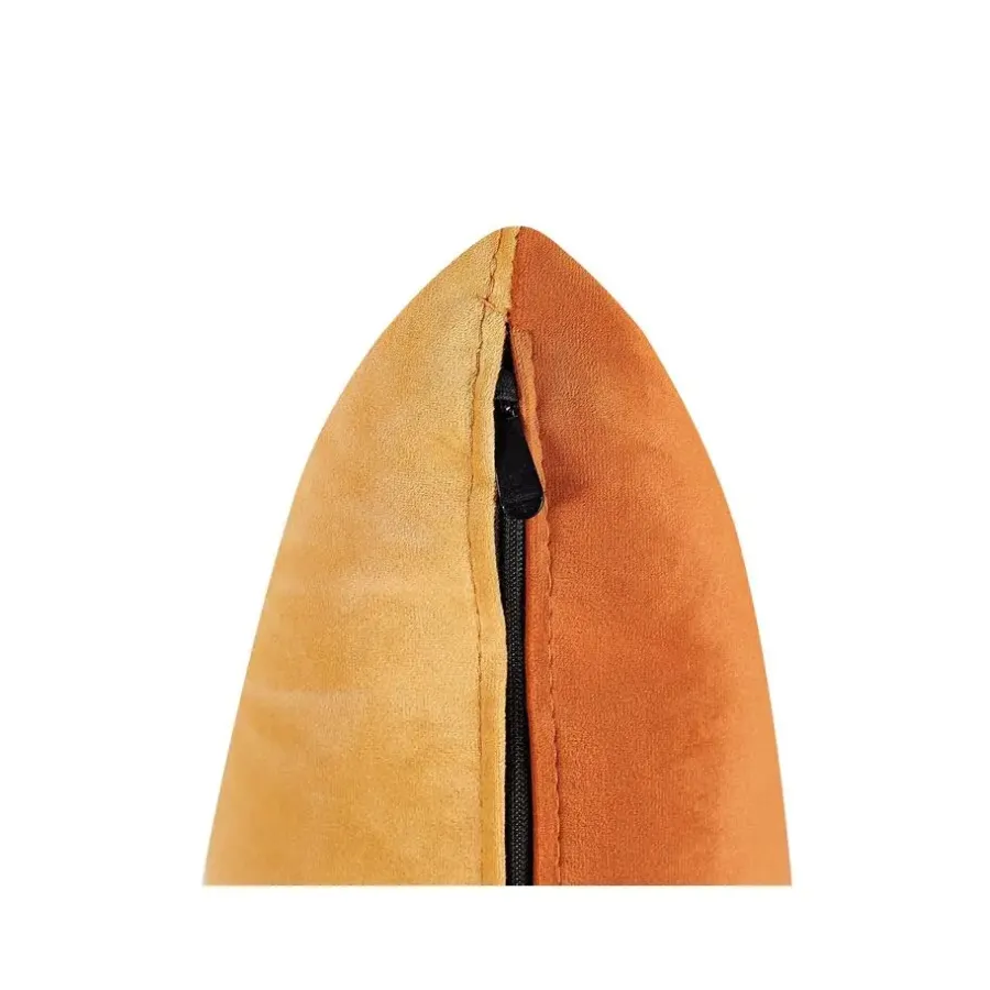 Loveseats-Beliani GONESSE - Chaise longue - Oranje - Fluweel