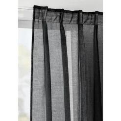 Gordijnen|Kant &Amp; Klaar Gordijnen-Leen Bakker Gordijn Britt - zwart - 280x140 cm (1 stuk)
