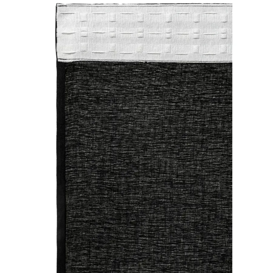 Gordijnen|Kant &Amp; Klaar Gordijnen-Leen Bakker Gordijn Britt - zwart - 280x140 cm (1 stuk)