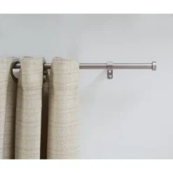ACAZA Gordijnroede - Uitschuifbaar - Stang van 125-240 cm - Zilver