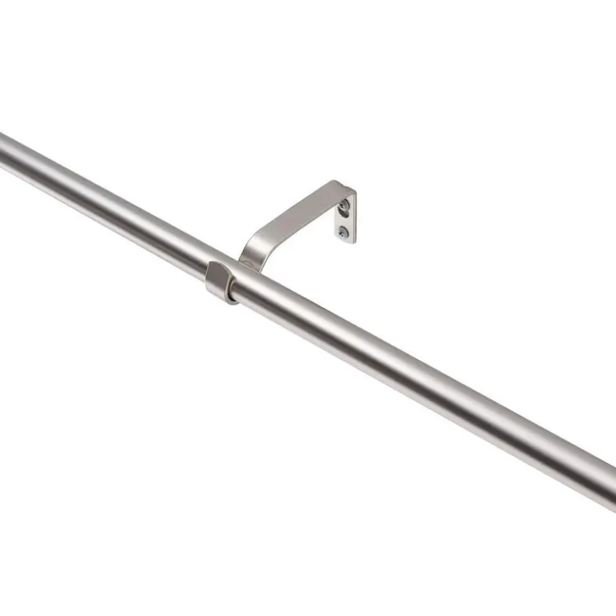 ACAZA Gordijnroede - Uitschuifbaar - Stang van 125-240 cm - Zilver