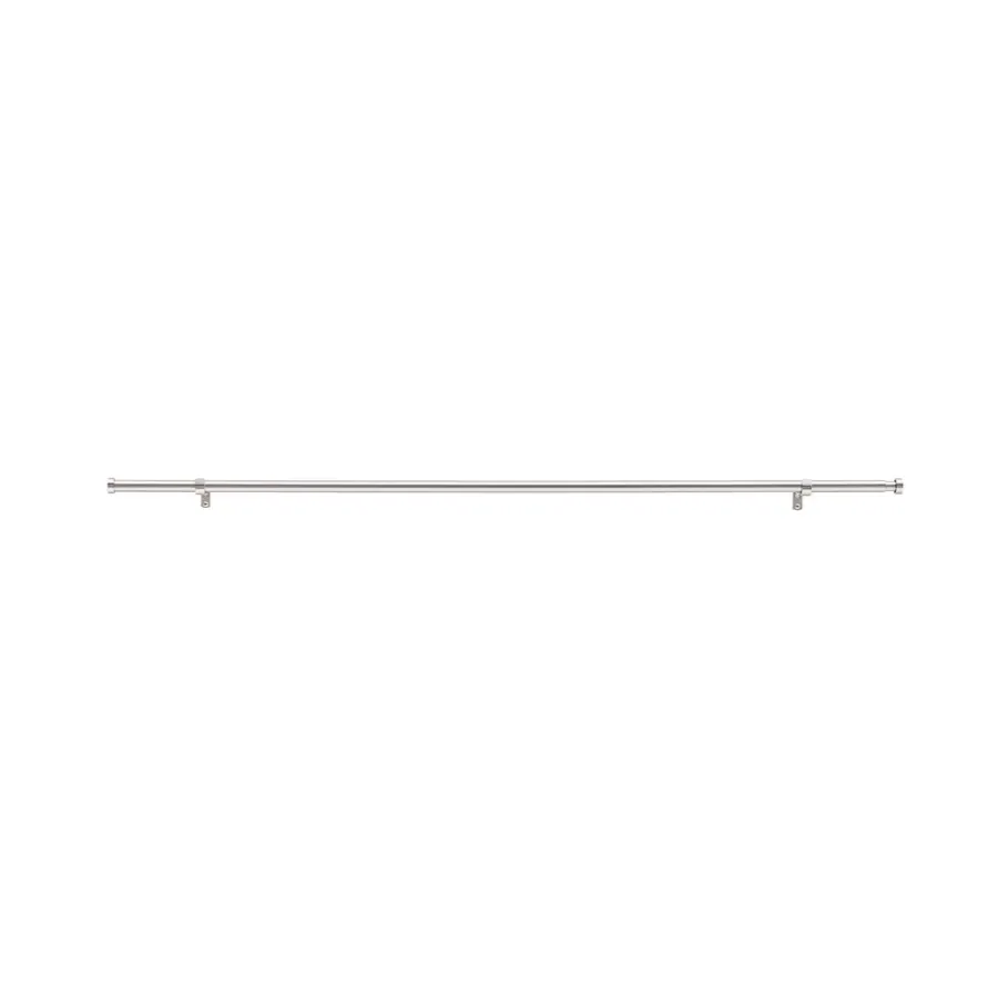 ACAZA Gordijnroede - Uitschuifbaar - Stang van 125-240 cm - Zilver