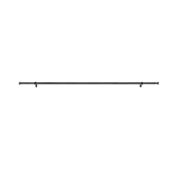 Gordijnroedes-ACAZA Gordijnroede - Uitschuifbaar - Stang van 125-240 cm - Zwart