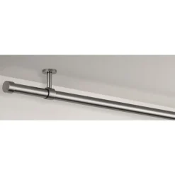 Leen Bakker Gordijnroede 120cm - zwart metaal - Ø28mm (2016377)