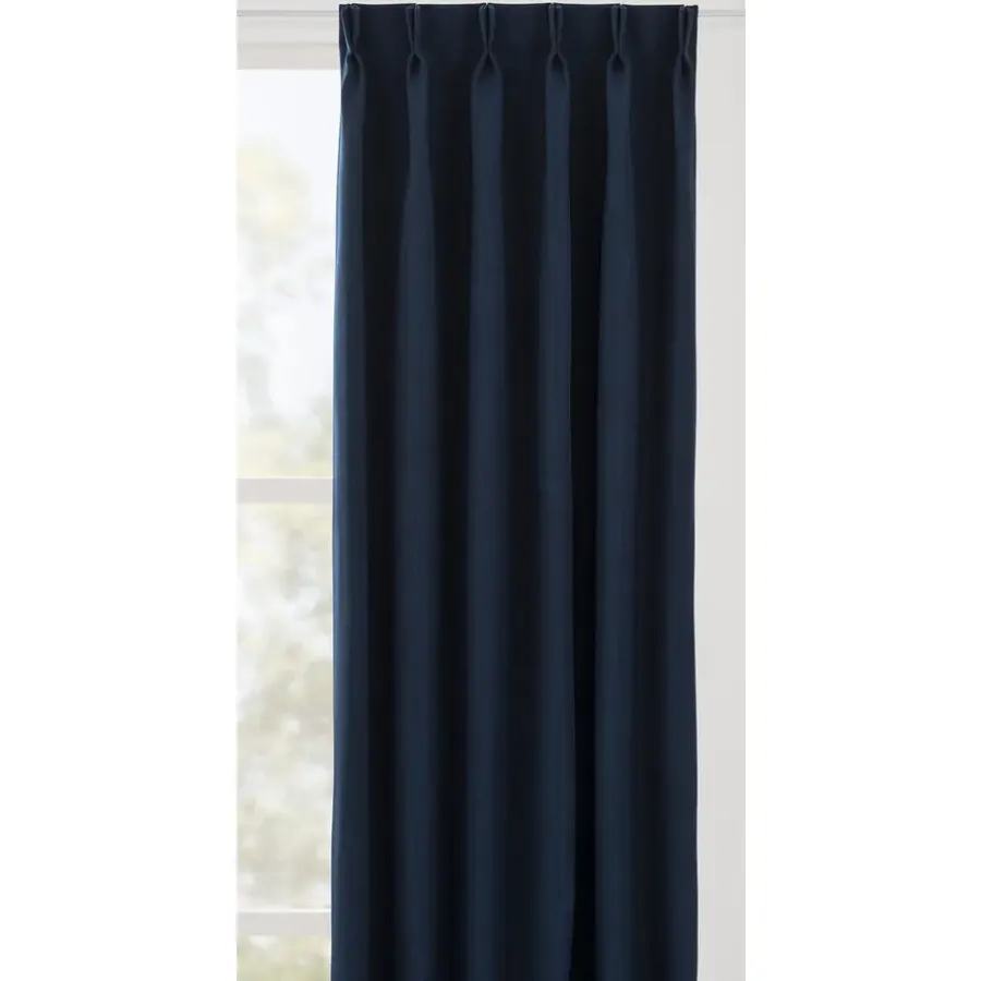 Leen Bakker Gordijnstof Bowie - donkerblauw