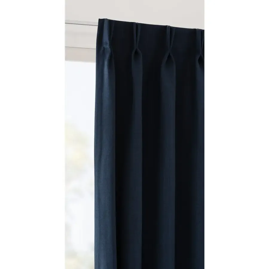 Leen Bakker Gordijnstof Bowie - donkerblauw