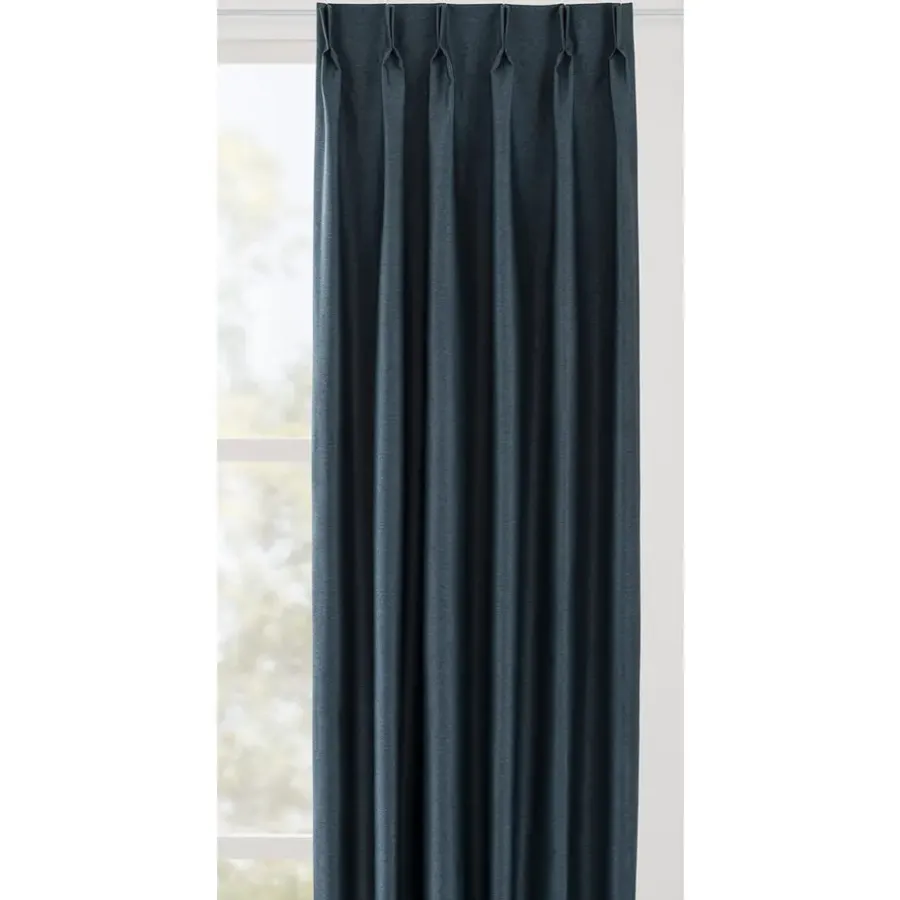 Leen Bakker Gordijnstof Vivian - donkerblauw