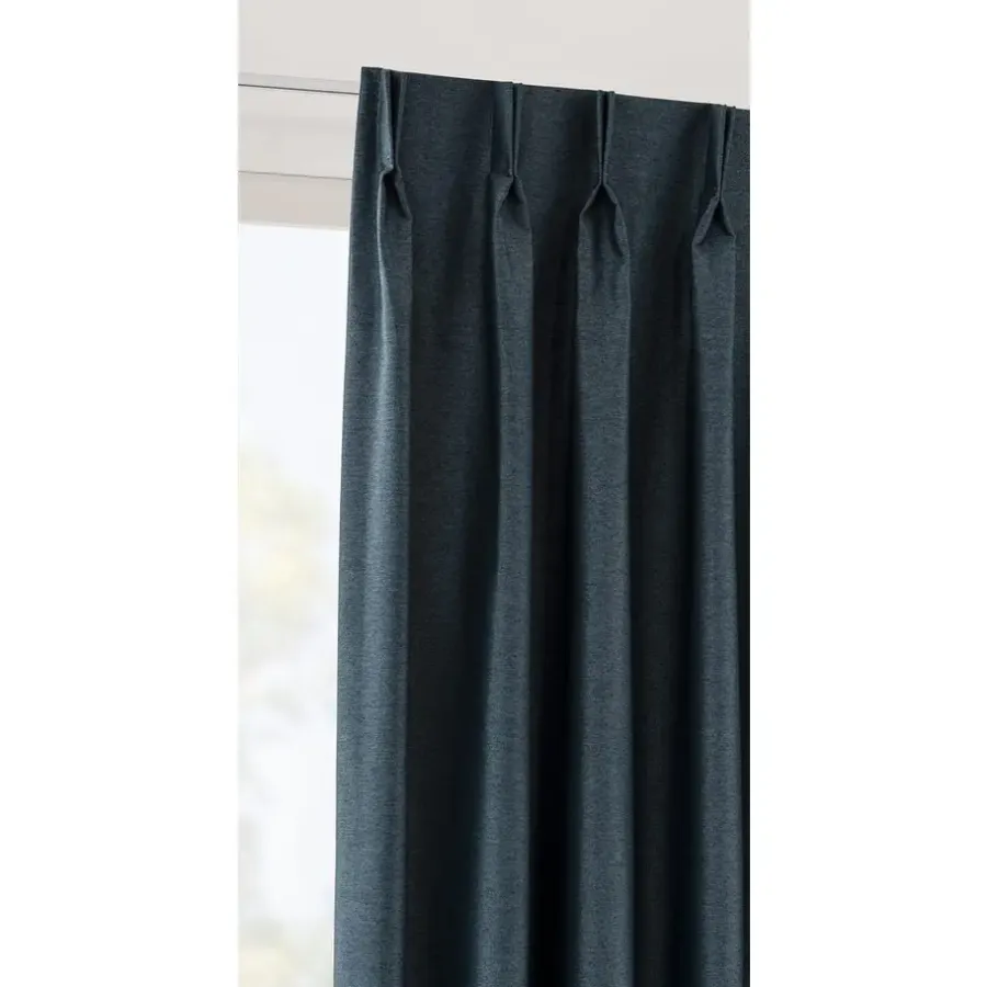 Leen Bakker Gordijnstof Vivian - donkerblauw