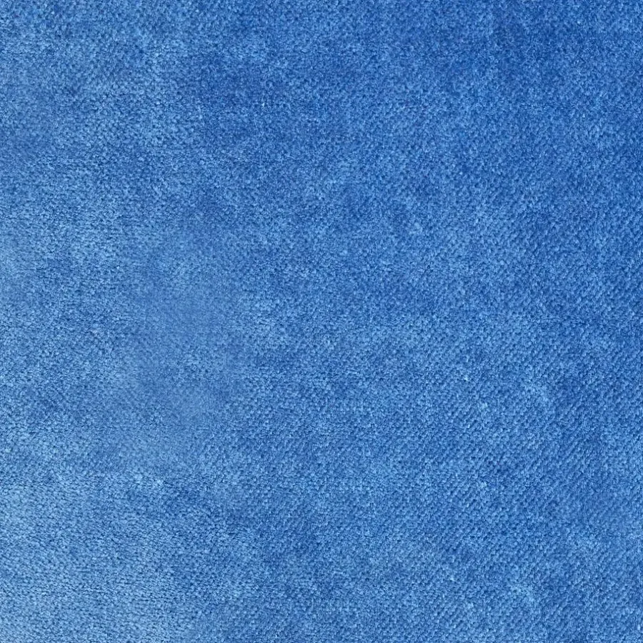 Leen Bakker GOTHA - Poef - Blauw - Fluweel