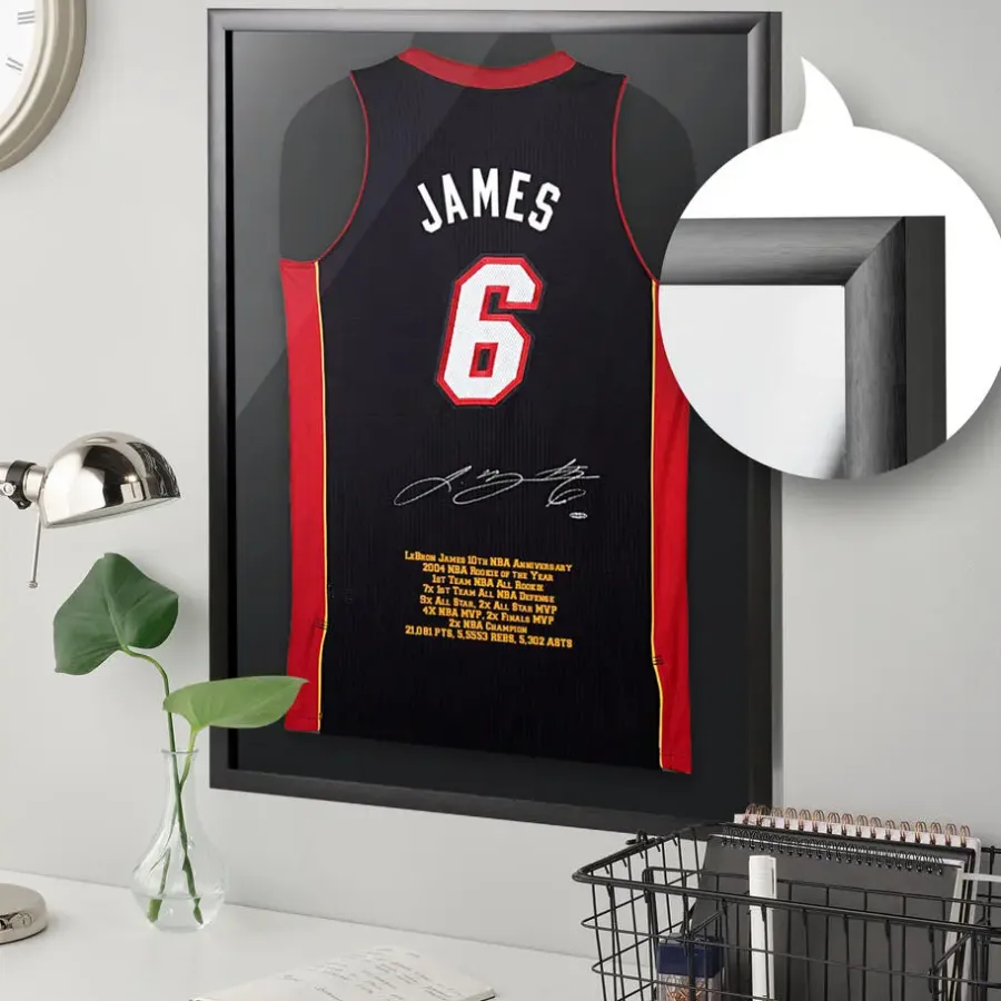 Merkloos Grote XL Shirtkader - Shirts - 3D Box Frame - 70x90cm - Zwart