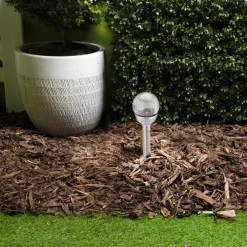 Grundig Prikspot - solar - RVS - tuinverlichting - 25 cm