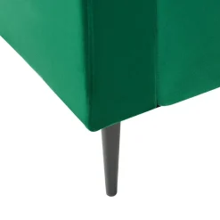 Beliani GUERET - Chaise longue - Groen - Symmetrisch - Fluweel