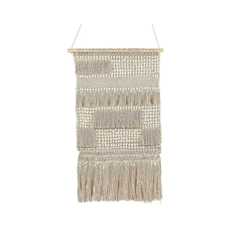 Wandkleden-Beliani GUJRAT - Wanddecoratie - Beige - Katoen