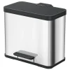 Hailo Öko Duo Plus L Prullenbak - 17+9L - RVS