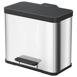 Hailo Öko Duo Plus L Prullenbak - 17+9L - RVS