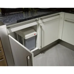 Hailo Multi-Box Duo L Inbouwprullenbak - 2x14L - wit
