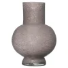 Vazen-Hakbijl Glass Bloemenvaas Deborah - grijs - glas - D20 x H 26 cm