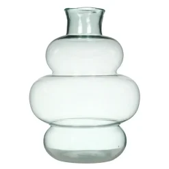 Hakbijl Glass Bloemenvaas Denise- transparant - glas - D29