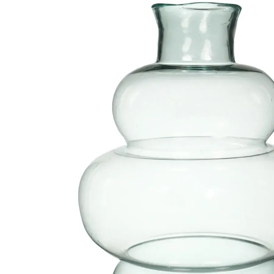 Hakbijl Glass Bloemenvaas Denise- transparant - glas - D29