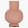 Hakbijl Glass Bloemenvaas Deborah - Roze - glas - D20 x H 26 cm