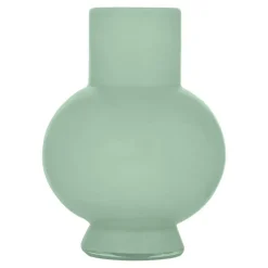 Vazen-Hakbijl Glass Bloemenvaas Deborah - Groen - glas - D17 x H22 cm
