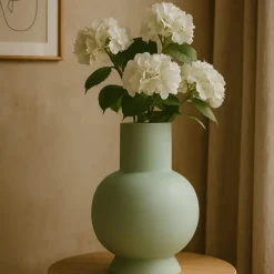 Vazen-Hakbijl Glass Bloemenvaas Deborah - Groen - glas - D31 x H39 cm