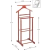 Haku Kledingrek met broekenhanger - Kersenhouten design