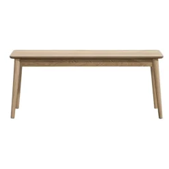 Bankjes-Leen Bakker Halbankje Fenna - naturel - 110x32x45 cm