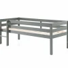 Vipack Halfhoogslaper Pip 90 x 200 dennenhout - grijs