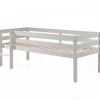 Kinderbedden-Vipack Halfhoogslaper Pip 90 x 200 dennenhout - wit