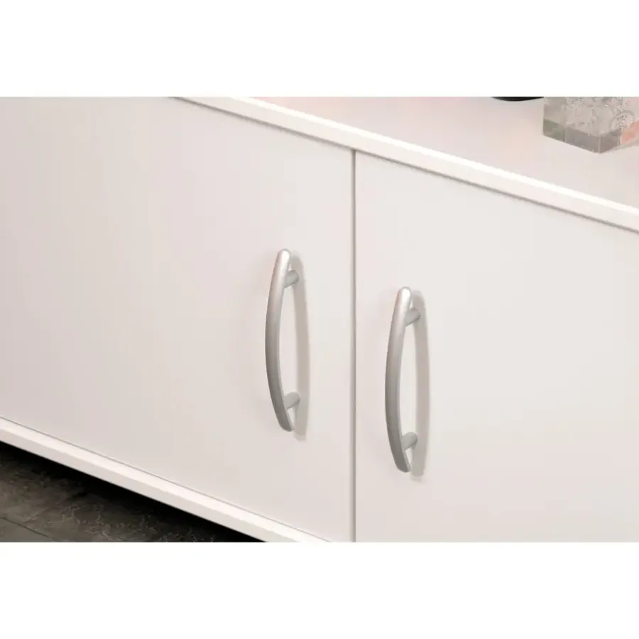 Kinderbedden-Leen Bakker Halfhoogslaper Reverse - wit - 110x183,1x206,4 cm