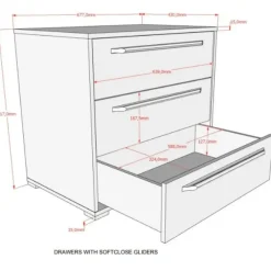 Kinderbedden-Vipack Halfhoogslaper Sammie 90x200cm - met bureau en ladekasten - wit