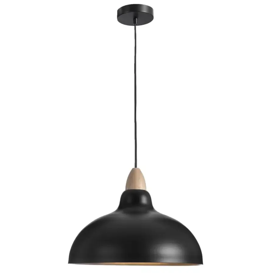 Hanglampen-Leen Bakker Hanglamp Canyon - antraciet - Ø35,5 x 80 cm