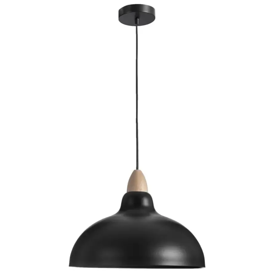 Hanglampen-Leen Bakker Hanglamp Canyon - antraciet - Ø35,5 x 80 cm