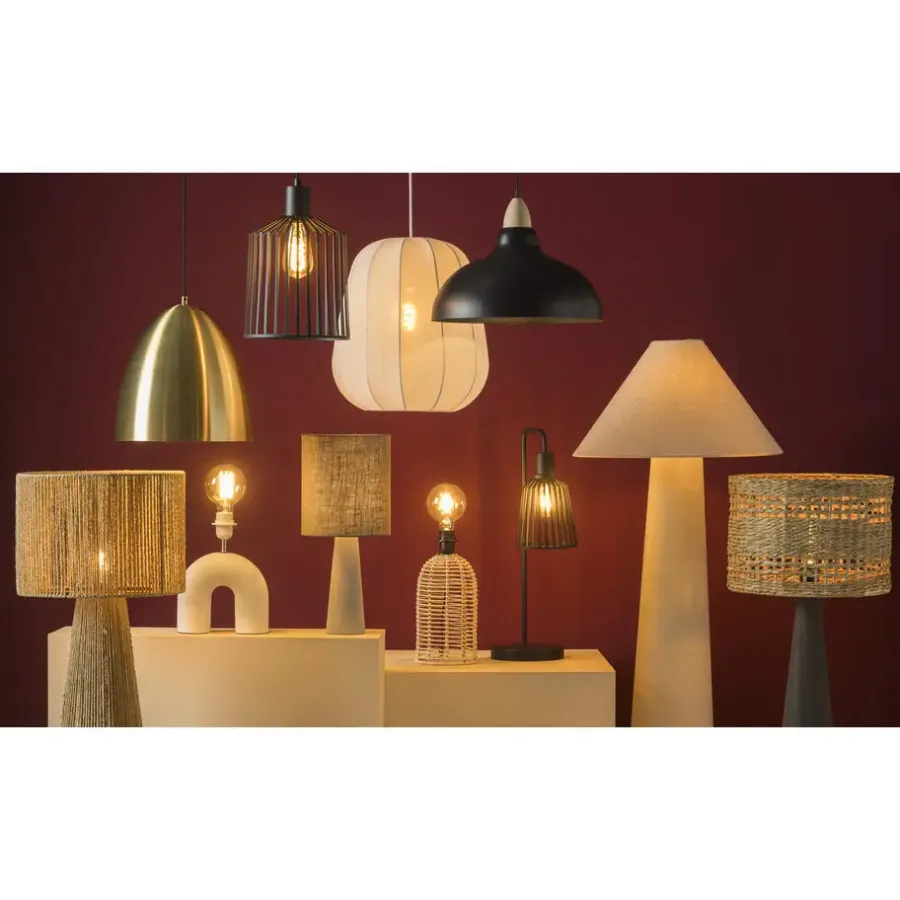 Hanglampen-Leen Bakker Hanglamp Canyon - antraciet - Ø35,5 x 80 cm