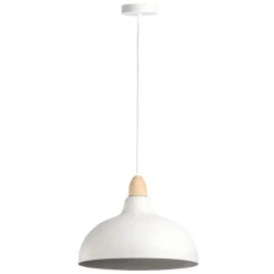 Leen Bakker Hanglamp Canyon - wit - Ø35,5x80 cm