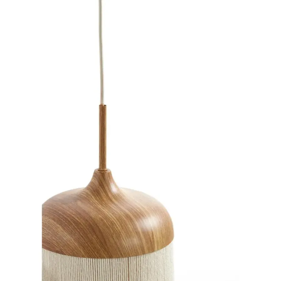 Light & Living Hanglamp Dania - Naturel/Crème - 90x22x32cm - 3L
