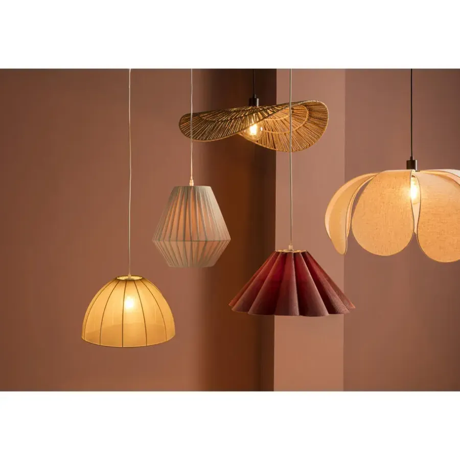 Leen Bakker Hanglamp Feline grijs E27 80x30x30 cm