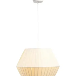 Leen Bakker Hanglamp Feline wit E27 - 80x45x45 cm