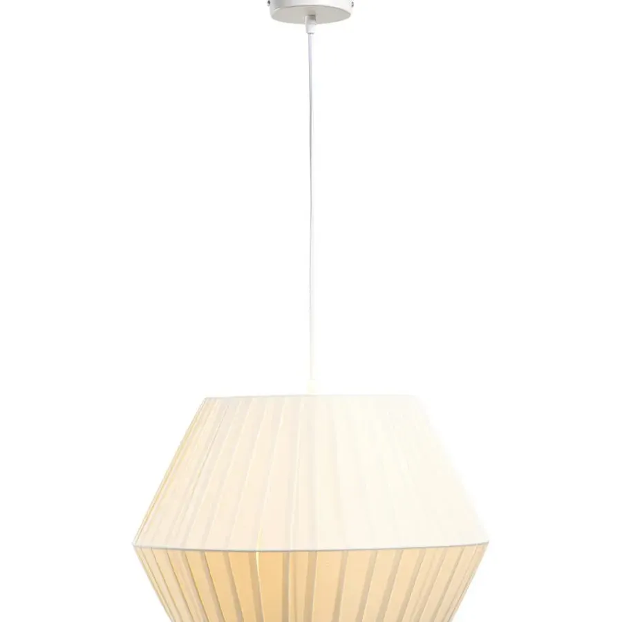 Leen Bakker Hanglamp Feline wit E27 - 80x45x45 cm