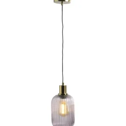 Leen Bakker Hanglamp Femme - roze - 120x25xØ14 cm