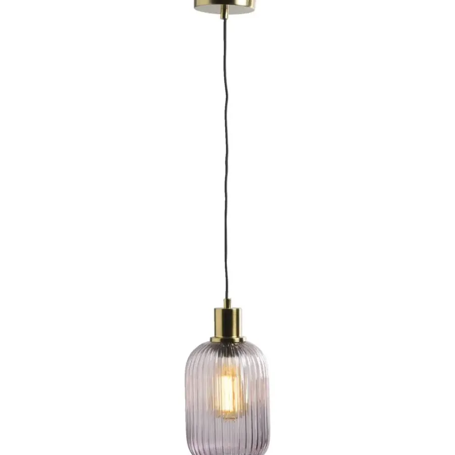 Leen Bakker Hanglamp Femme - roze - 120x25xØ14 cm
